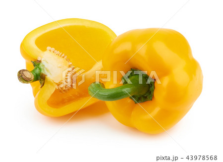 sweet peppers on white sweet peppers on white 43978568