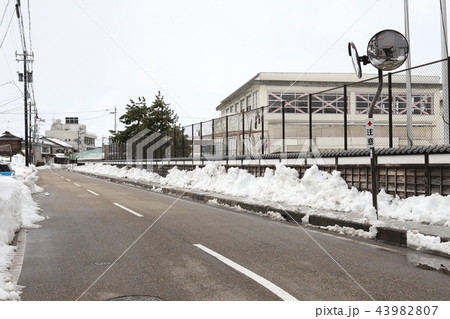 平成30年豪雪10日後の丸岡散策（福井県 坂井市 丸岡町 町内風景） 43982807