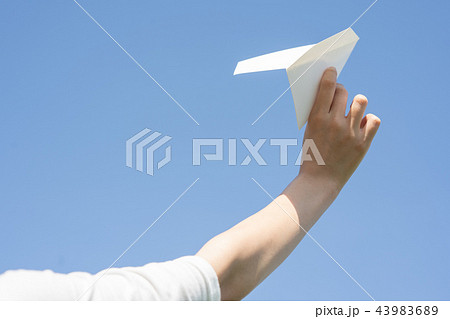 紙飛行機の写真素材 4396