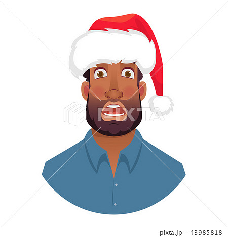 portrait of african man in hat 43985818