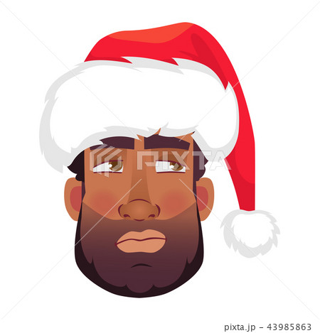 face of African man in hat face of African man in hat 43985863