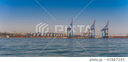 Container Terminal of Cargo Port in Odessa Ukraine 43987285