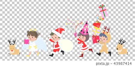 クリスマスのこども 43987414