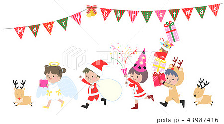 クリスマスのこども 43987416