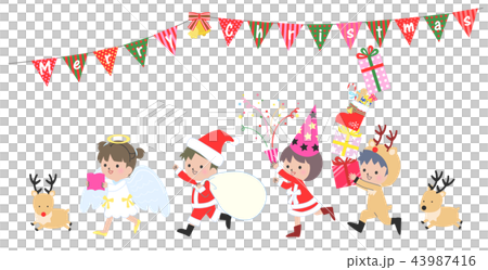 クリスマスのこども 43987416