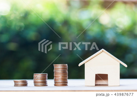 Property investment,  home loan, house mortgage. 43987677