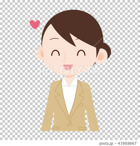 Arrasara Four Foo女性員工OL Heart Mark 43988667