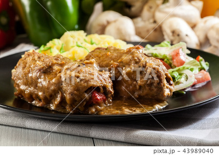 Pork rolls in sauce Pork rolls in sauce 43989040