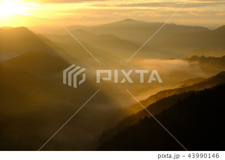 野迫川村の雲海(奈良県吉野郡野迫川村) 野迫川村の雲海(奈良県吉野郡野迫川村) 43990146