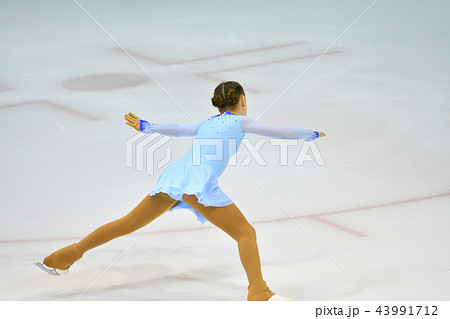 Girl ice skating Girl ice skating 43991712