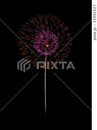 Colorful fireworks on black background 43992027