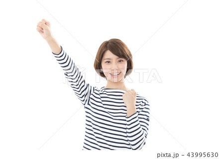若い女性 応援 若い女性 応援 43995630