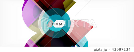 Vector fantastic circle modern geometric background template Vector fantastic circle modern geometric background template 43997134