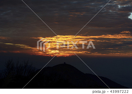 陽明山 夕日 夕焼け 43997222