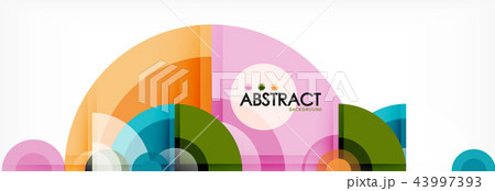 Circle abstract background 43997393