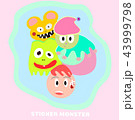 monster cute background 43999798
