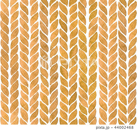 Watercolor background with braids in terracotta 44002468