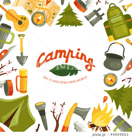 Camping Flat Illustration Camping Flat Illustration 44004601