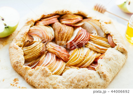 Apple and pear galette. 44006692
