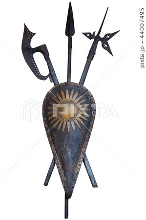 old knight weapon isolated old knight weapon isolated 44007495