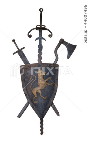 old knight weapon isolated old knight weapon isolated 44007496