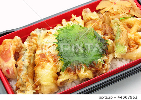 真穴子と彩り野菜の天重　アップ 44007963