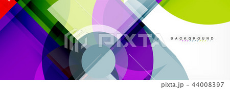 Vector fantastic circle modern geometric background template 44008397