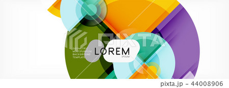 Abstract background bright circles geometric design 44008906
