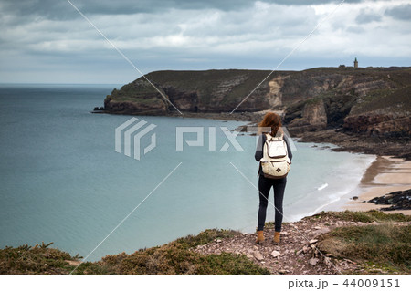 typical Brittany coast in the north of France 44009151