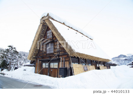 雪の白川郷合掌造り集落 神田家 雪の白川郷合掌造り集落 神田家 44010133