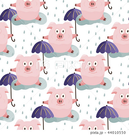 New Year 2019 seamless pattern. 44010550