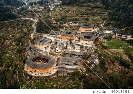 Fujian Tulou aerial view 44013191