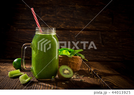 Healthy fresh smoothies with ingredients. Healthy fresh smoothies with ingredients. 44013925