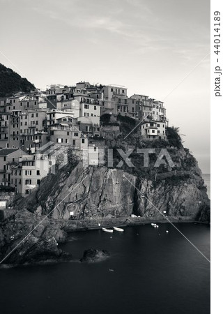 Manarola in Cinque Terre black and white Manarola in Cinque Terre black and white 44014189
