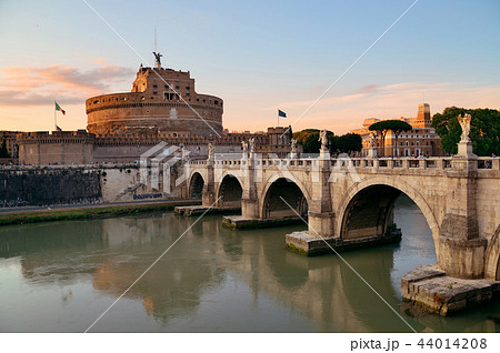 Castel Sant Angelo and River Tiber Rome 44014208