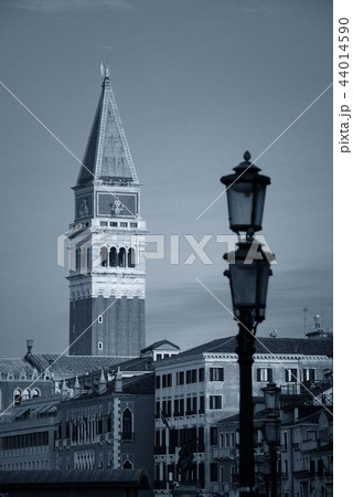 St Marks church clock tower and street 44014590