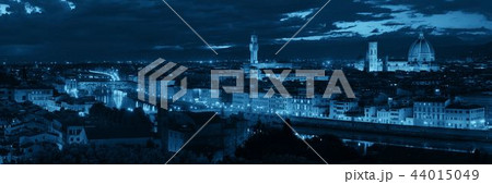 Florence skyline night panorama 44015049