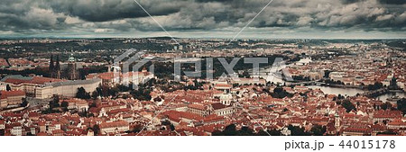 Prague skyline rooftop view panorama 44015178