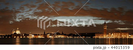 Venice skyline night panorama view Venice skyline night panorama view 44015359