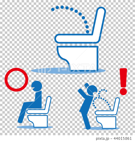 Hot water wash toilet seat, pictogram 44015861