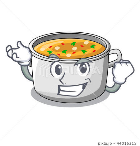 Successful cartoon chicken soup pot for dinner Successful cartoon chicken soup pot for dinner 44016315