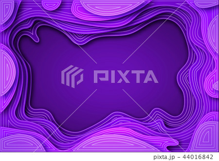 From the paper violet shades with smooth transitions and white lines. are cut out. Place for ad 44016842