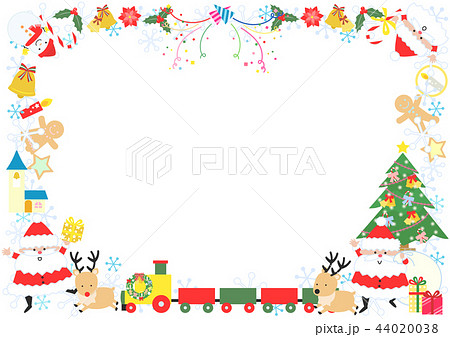 クリスマスのフレームのイラスト素材 44020038 Pixta