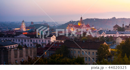Aerial view of Vilnius, Lithuania 44020325