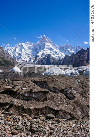 K2 and Broad Peak from Concordia in the Karakorum K2 and Broad Peak from Concordia in the Karakorum 44021676