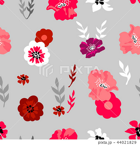 Pink and grey flourish composition. 44021829