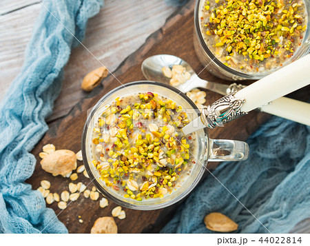 Overnight oat quinoa porridge with coconut milk 44022814
