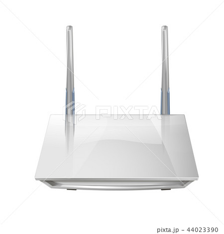 Realistic 3D wireless router isolated  44023390