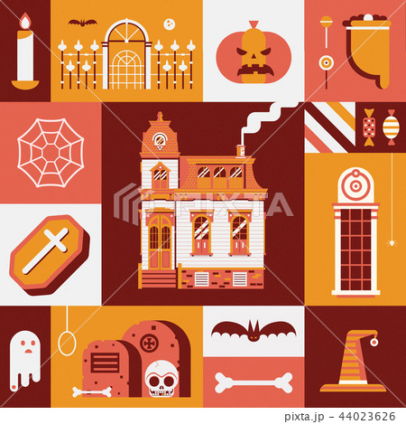 Vintage Halloween Card or Poster Vintage Halloween Card or Poster 44023626