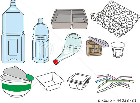 Plastic Trash Stock Illustration